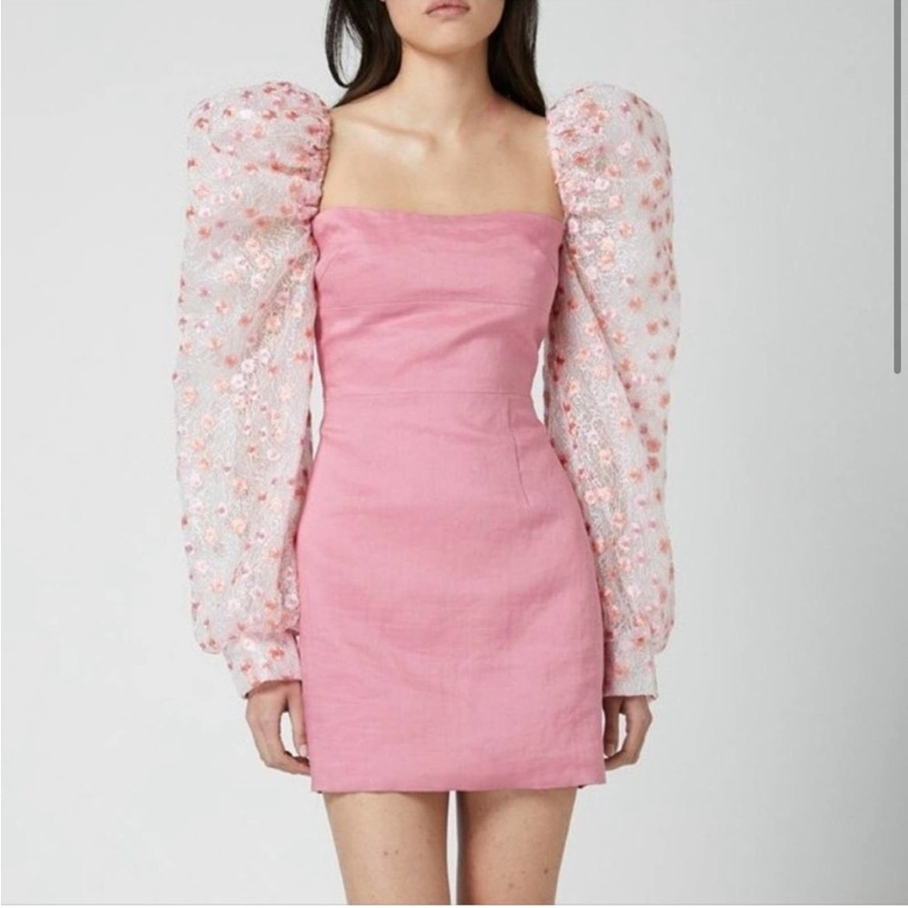 Revolve Atoir The Madison Cocktail Dress in Primrose - Picture 2 of 9